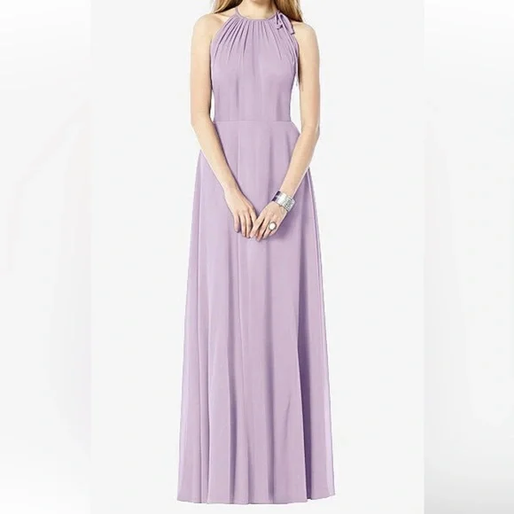 pale purple bridesmaid dresses Long Chiffon Bridesmaid Dress, Purple Off-Shoulder Bridesmaid Dress, Cheap  Floor-Length Bridesmaid Dress, LB0539